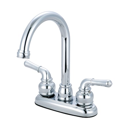 Olympia Faucets Two Handle Bar Faucet, NPSM, Bar, Polished Chrome, Weight: 2.7 B-8160